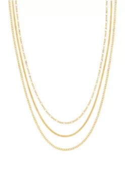 Deals 🌟 3 Layered Necklace in Sterling Silver by Belk & Co. ✨