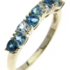 Flash Sale 🥰 Sky/Swiss/London Blue Topaz Ring in 10K Yellow Gold by Belk & Co. ✔️