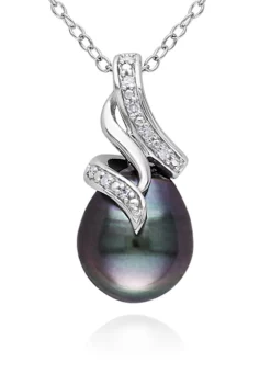 Cheapest ๐ Sterling Silver Black Tahitian Pearl and Diamond Pendant by Belk & Co. โญ 5 Cheapest ๐ Sterling Silver Black Tahitian Pearl and Diamond Pendant by Belk & Co. โญ -DealsBelk & Co. Store Belk 5278