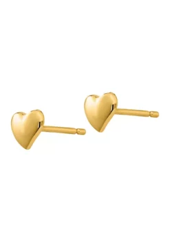 Outlet 🌟 14K Yellow Gold Heart Earrings by Belk & Co. 🌟 -DealsBelk & Co. Store Belk 5300
