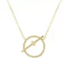 New 😍 5/8 ct. t.w. Diamond Circle Necklace in 10K Yellow Gold by Belk & Co. 😀