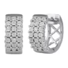 Budget 🌟 1/4 ct. t.w. Diamond Round Huggie Earrings in Sterling Silver by Belk & Co. 🤩