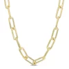 Best reviews of 🌟 6MM Polished Paperclip Chain Necklace in 18k Yellow Gold Plated Sterling Silver, 32" by Belk & Co. 🎁