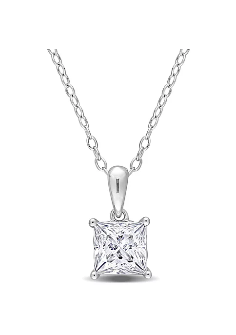 New 🔔 Lab Created 1.25 ct. t.g.w. Created Moissanite Solitaire Pendant with Chain in Sterling Silver by Belk & Co. ❤️ 5 New 🔔 Lab Created 1.25 ct. t.g.w. Created Moissanite Solitaire Pendant with Chain in Sterling Silver by Belk & Co. ❤️ - Image 5
