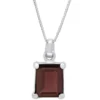 Promo 🥰 2.5 ct. t.w. Garnet Pendant Necklace in Sterling Silver by Belk & Co. 🔥