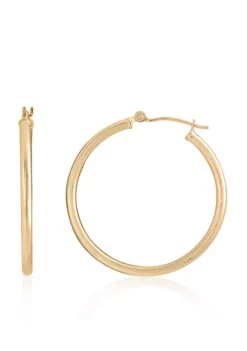 Wholesale 👍 Hoop Earrings in 14K Yellow Gold by Belk & Co. ✔️