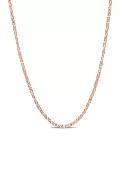 Flash Sale 🤩 18k Rose Gold Plated Sterling Silver Rolo Chain Necklace by Belk & Co. 🎉 -DealsBelk & Co. Store Belk 5514