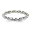 Discount 🛒 1/3 ct. t.w. Peridot Stackable Expressions Ring in Sterling Silver by Belk & Co. ⌛