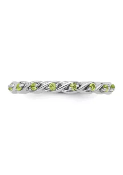 Discount 🛒 1/3 ct. t.w. Peridot Stackable Expressions Ring in Sterling Silver by Belk & Co. ⌛ -DealsBelk & Co. Store Belk 5517