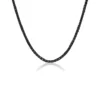 Budget 🧨 Stainless Steel 3 Millimeter Wheat Chain Necklace with Black Ion Plating, 20 Inch by Belk & Co. 👏