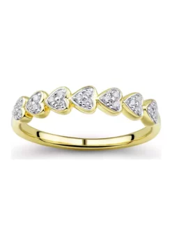 Cheapest ⭐ 1/10 ct. t.w. Diamond Ring in Gold Over Sterling Silver by Belk & Co. 🌟 -DealsBelk & Co. Store Belk 5536