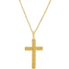 Flash Sale 👏 Cross Weave Design Pendant Necklace in 14k Yellow Gold by Belk & Co. 🔔