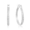 Best reviews of 😉 1/4ct Diamond Hoop Earrings in Sterling Silver by Belk & Co. 🧨