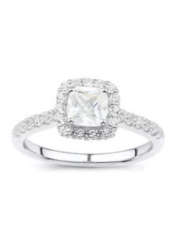Coupon โ๏ธ 1.3 ct. t.w. Diamond Halo Engagement Ring in 14K White Gold by Belk & Co. ๐