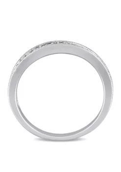 Cheapest 👏 1/8 ct. t.w. Diamond Wedding Band in Sterling Silver by Belk & Co. 🎁 -DealsBelk & Co. Store Belk 5654