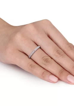 Cheapest 👏 1/8 ct. t.w. Diamond Wedding Band in Sterling Silver by Belk & Co. 🎁 -DealsBelk & Co. Store Belk 5655