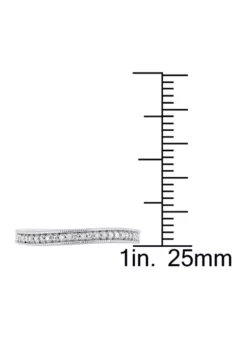 Cheapest 👏 1/8 ct. t.w. Diamond Wedding Band in Sterling Silver by Belk & Co. 🎁 -DealsBelk & Co. Store Belk 5656