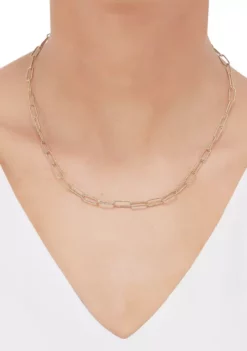 Outlet 🎉 Text Paperclip Chain in 10K Yellow Gold by Belk & Co. 😀 -DealsBelk & Co. Store Belk 5665