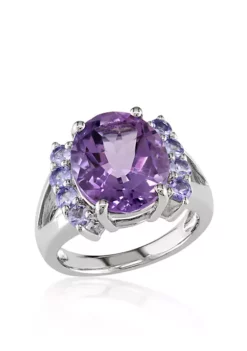 Best Pirce 🔔 Amethyst and Tanzanite Ring in Sterling Silver by Belk & Co. 👍 -DealsBelk & Co. Store Belk 568