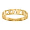 Outlet 🔔 14K Yellow Gold Love Ring by Belk & Co. 😍
