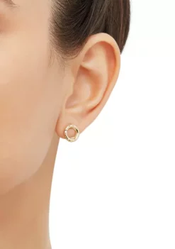 Best deal 🔥 Open Stud Earrings in 10K Yellow Gold by Belk & Co. 🥰 -DealsBelk & Co. Store Belk 5704