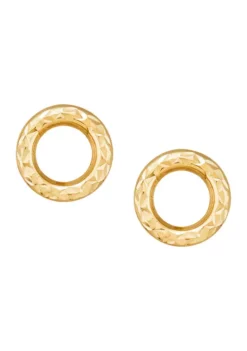 Best deal 🔥 Open Stud Earrings in 10K Yellow Gold by Belk & Co. 🥰 -DealsBelk & Co. Store Belk 5705