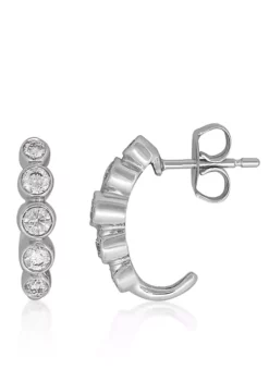 Best Pirce 🔔 10k White Gold Hoop Earrings by Belk & Co. 😍