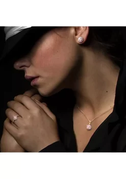 Discount 🥰 Morganite and Diamond Accent Halo Stud Earrings in Rose Plated Sterling Silver by Belk & Co. ❤️ 8 Discount 🥰 Morganite and Diamond Accent Halo Stud Earrings in Rose Plated Sterling Silver by Belk & Co. ❤️ -DealsBelk & Co. Store Belk 5727