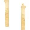 Best reviews of 😉 Greek Key Design Hoop Earrings in 10K Yellow Gold by Belk & Co. 💯