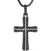 Discount ✔️ Stainless Steel Cross Pendant on 24 Inch Box Chain Necklace by Belk & Co. 👏