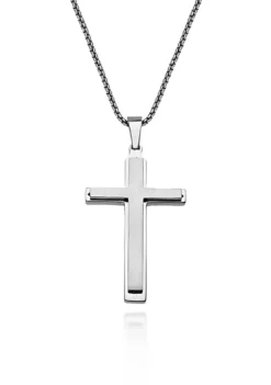 Best deal โญ Men's Stainless Steel Cross Pendant by Belk & Co. ๐
