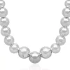 Budget 😉 Sterling Silver Graduated Bead Necklace by Belk & Co. 🧨