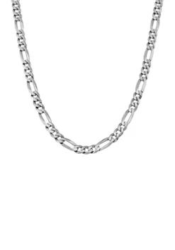 Deals 👍 22 Inch Figaro Chain Necklace in Sterling Silver by Belk & Co. 🥰 -DealsBelk & Co. Store Belk 5831