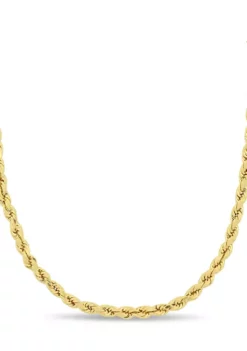 Coupon 🔥 3 Millimeter Rope Chain Necklace in 10K Yellow Gold by Belk & Co. ⌛ -DealsBelk & Co. Store Belk 5850