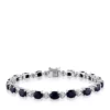 Cheapest 🎉 Sterling Silver Black Sapphire and Diamond Bracelet by Belk & Co. 🤩