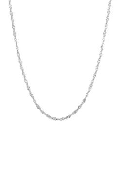 Best reviews of 👍 1.35 Millimeter Sparkle Necklace in 14K White Gold by Belk & Co. ❤️