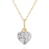 Coupon 🌟 Kids White Crystal Heart Pendant in 14k Yellow Gold by Belk & Co. 🤩