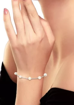 Best reviews of 👏 Fresh Water Pearl Station Bracelet in Sterling Silver by Belk & Co. 💯 -DealsBelk & Co. Store Belk 5893