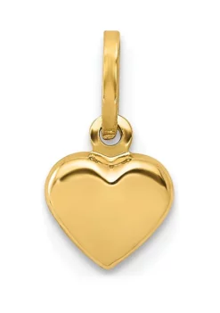 Best deal ✔️ 14K Yellow Gold Polished 3-D Puffed Heart Charm by Belk & Co. 🥰 -DealsBelk & Co. Store Belk 5919