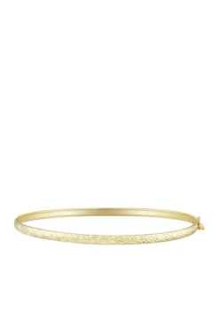 New ✨ Oval Flex Bangle Bracelet in 10k Yellow Gold by Belk & Co. 👍 -DealsBelk & Co. Store Belk 5927