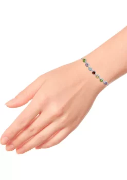 Discount 🔥 3 ct. t.w. Multi Gem Bolo Bracelet in Sterling Silver by Belk & Co. 🔔 -DealsBelk & Co. Store Belk 5929