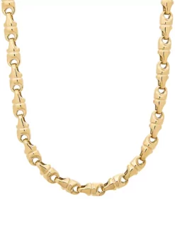 Best reviews of 🔥 Men's Diamond Cut Link Chain Necklace in 10k Yellow Gold by Belk & Co. 👍