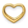 Budget 😉 14K Yellow Gold Polished Mini Floating Heart Slide by Belk & Co. 😍