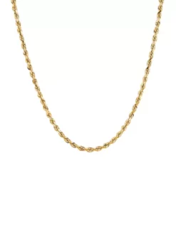 Outlet 😍 Solid Rope Chain Necklace in 14k Yellow Gold by Belk & Co. ⌛