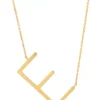 New 🔥 10k Solid Yellow Gold Large Sideways Block Initial Letter Extendable Necklace by Belk & Co. ❤️