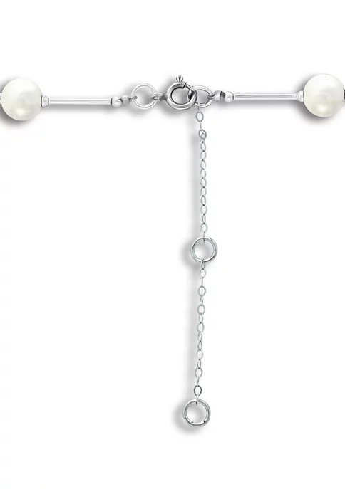 Top 10 ๐ Fresh Water Pearl Station Necklace in Sterling Silver by Belk & Co. โ 2 Top 10 ๐ Fresh Water Pearl Station Necklace in Sterling Silver by Belk & Co. โ - Image 2