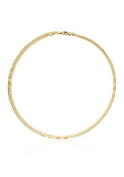 Brand new 👍 Reversible Choker Necklace in 10k Yellow Gold and Sterling Silver by Belk & Co. ✔️