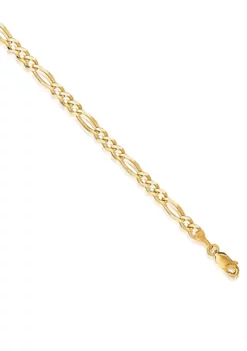 Outlet 👍 14k Yellow Gold Figaro Link Bracelet by Belk & Co. ⭐ -DealsBelk & Co. Store Belk 6070