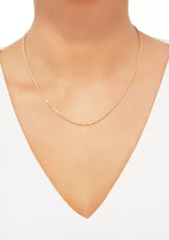 Flash Sale 🔔 18 Inch Chain Necklace in 10K Yellow Gold by Belk & Co. 🎉 -DealsBelk & Co. Store Belk 6134