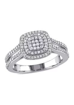 Cheapest 😀 1/2 ct. t.w. Diamond Layered Split Shank Ring In Sterling Silver by Belk & Co. 😉 -DealsBelk & Co. Store Belk 6212